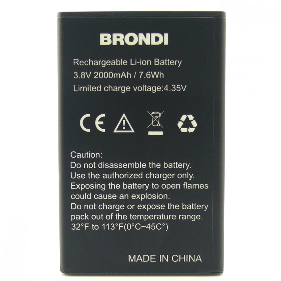 Brondi Batteria A Litio Mah Bulk Per Brondi Amico Flip G