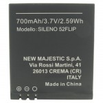 300052505 Batteria BTT-52 a litio 700 mAh bulk per Majestic TLF-SILENO 52 FLIP