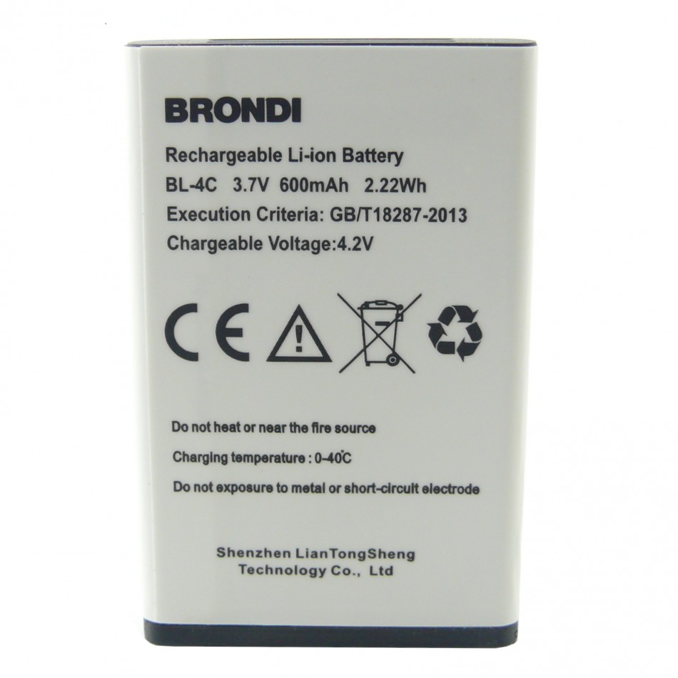 Batteryfox Batteria Bl C A Litio Mah Bulk Per Brondi Amico Fedele